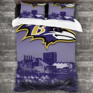 Baltimore Ravens Logo Type 380 Bedding Sets Sporty Bedroom Home Decor