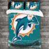 Miami Dolphins Logo Type 402 Bedding Sets Sporty Bedroom Home Decor