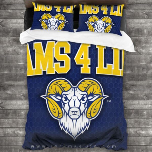 Los Angeles Rams Logo Type 404 Bedding Sets Sporty Bedroom Home Decor