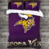 Minnesota Vikings Logo Type 408 Bedding Sets Sporty Bedroom Home Decor