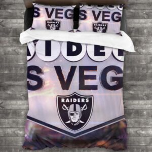 Las Vegas Raiders Logo Type 542 Bedding Sets Sporty Bedroom Home Decor