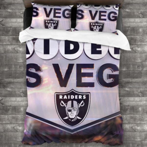 Las Vegas Raiders Logo Type 542 Bedding Sets Sporty Bedroom Home Decor