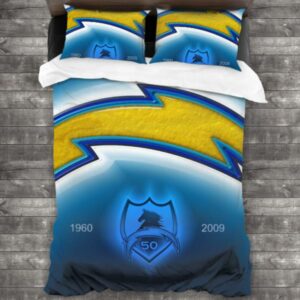 Los Angeles Chargers Logo Type 547 Bedding Sets Sporty Bedroom Home Decor