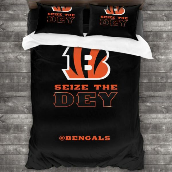 Nfl Cincinnati Bengals Logo Type 686 Bedding Sets Sporty Bedroom Home Decor