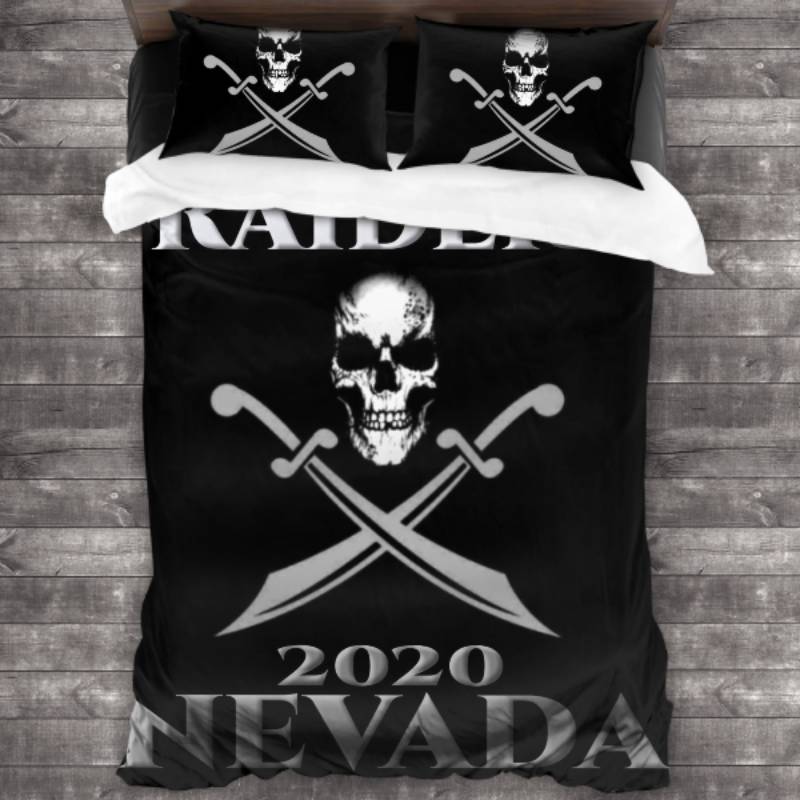 Nfl Las Vegas Raiders Logo Type 706 Bedding Sets Sporty Bedroom Home Decor