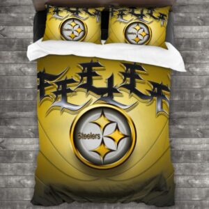 Nfl Pittsburgh Steelers Logo Type 726 Bedding Sets Sporty Bedroom Home Decor