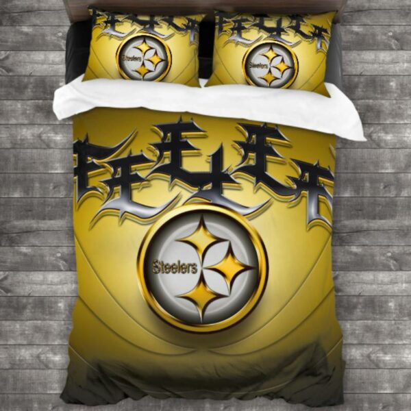 Nfl Pittsburgh Steelers Logo Type 726 Bedding Sets Sporty Bedroom Home Decor