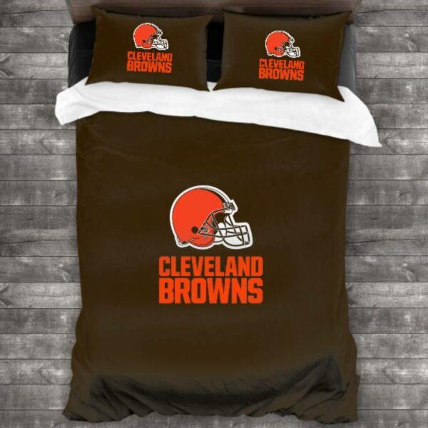Soft Nfl Cleveland Browns Logo Type 781 Bedding Sets Sporty Bedroom Home Decor
