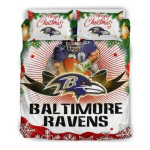 Baltimore Ravens Football Sport 2 Logo Type 932 Bedding Sets Sporty Bedroom Home Decor