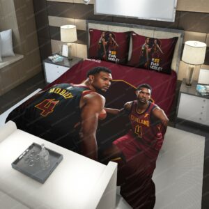 Evan Mobley Cleveland Cavaliers Nba 218 Logo Type 1025 Bedding Sets Sporty Bedroom Home Decor