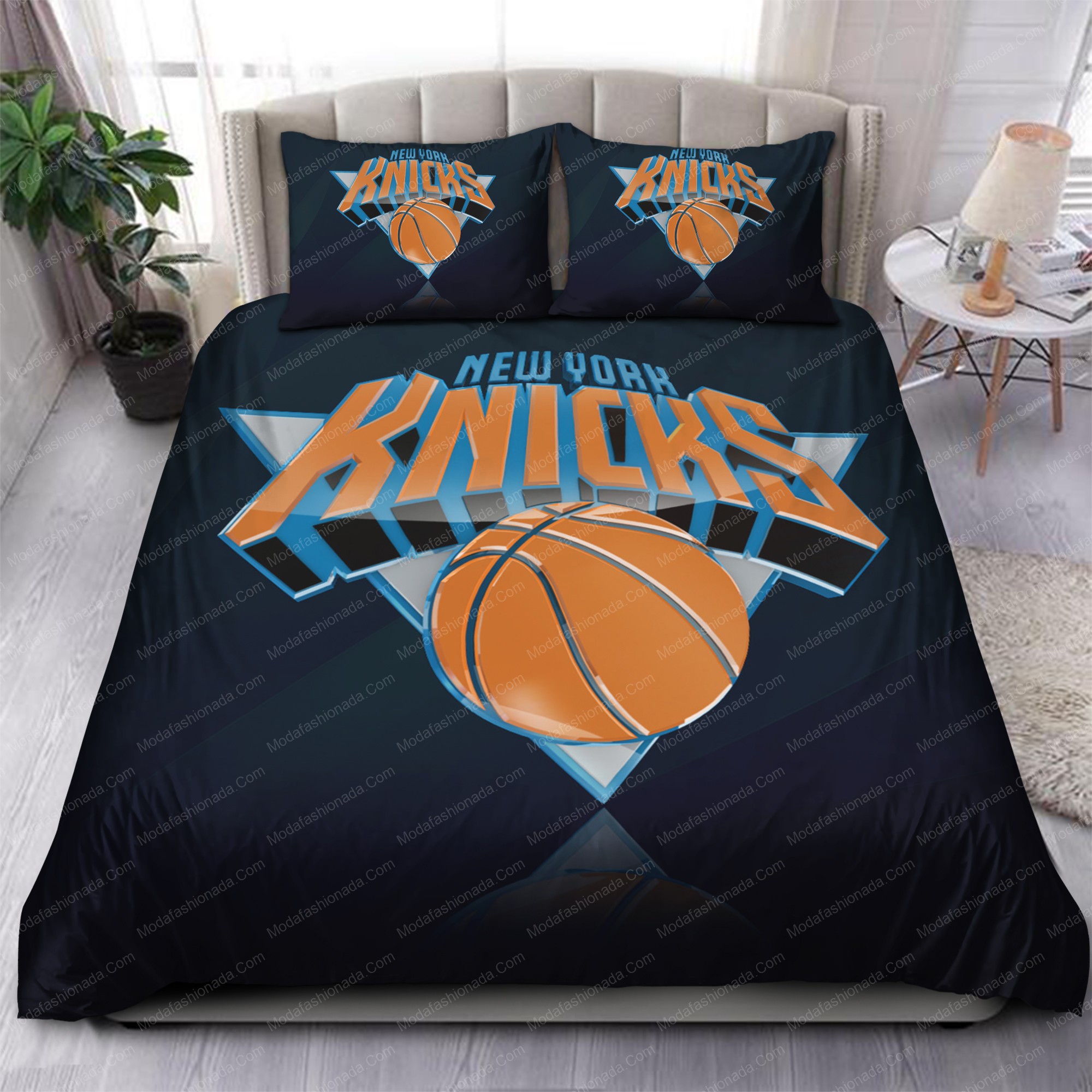 New York Knicks Nba 159 Logo Type 1078 Bedding Sets Sporty Bedroom Home Decor