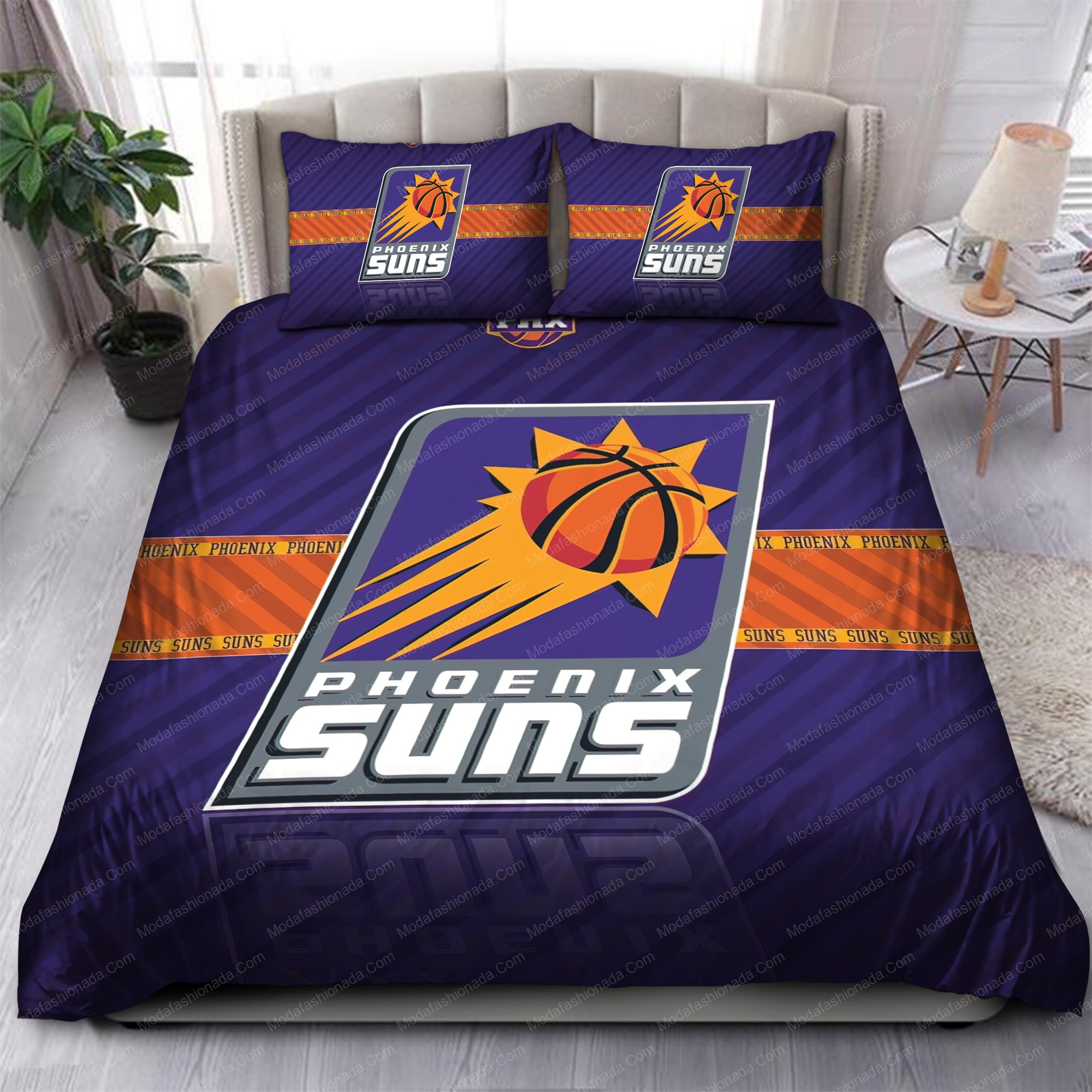 Phoenix Suns Nba 93 Logo Type 1144 Bedding Sets Sporty Bedroom Home Decor