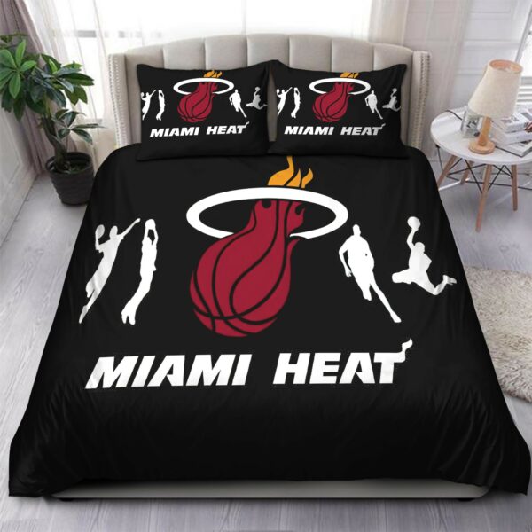 Miami Heat Nba 25 Logo Type 1223 Bedding Sets Sporty Bedroom Home Decor