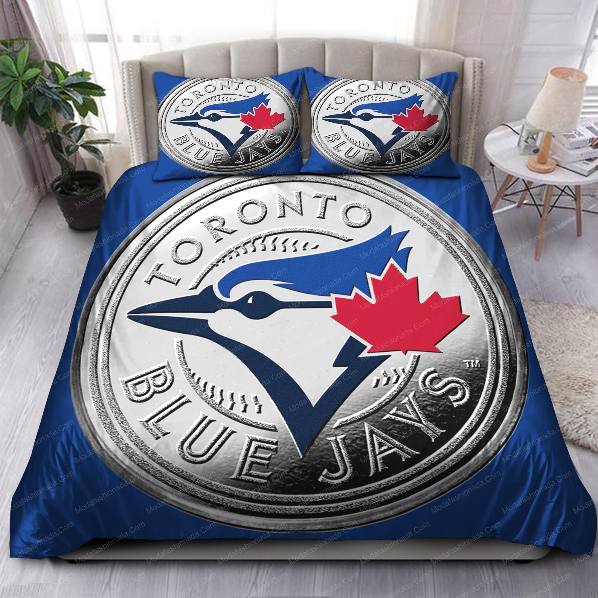 Toronto Blue Jays Mlb 185 Logo Type 1285 Bedding Sets Sporty Bedroom Home Decor