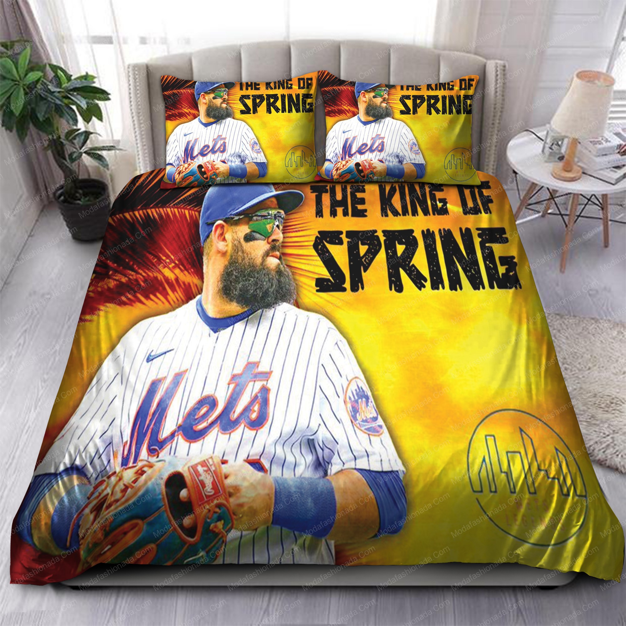 Luis Guillorme New York Mets Mlb 125 Logo Type 1348 Bedding Sets Sporty Bedroom Home Decor