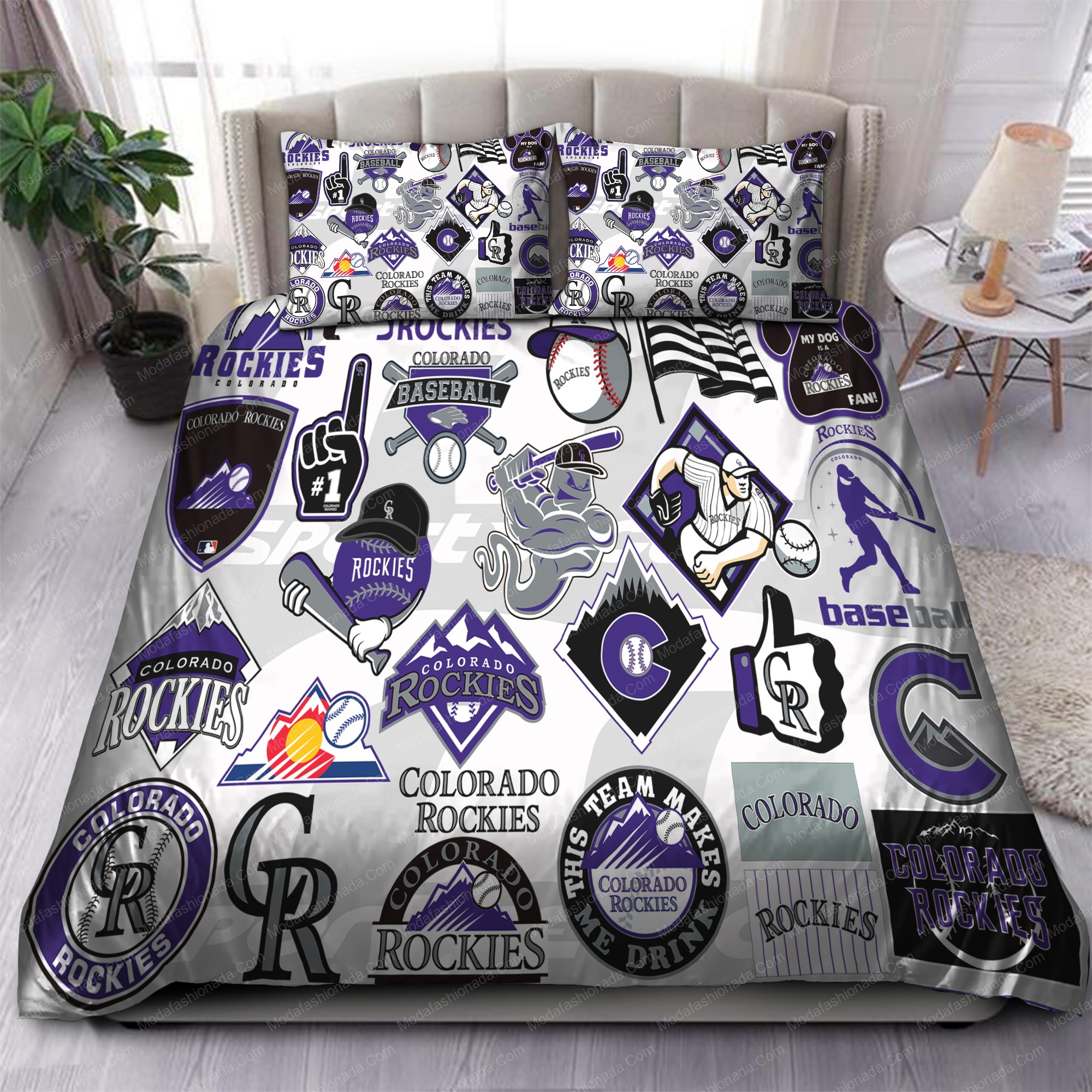 Colorado Rockies Mlb 92 Logo Type 1373 Bedding Sets Sporty Bedroom Home Decor