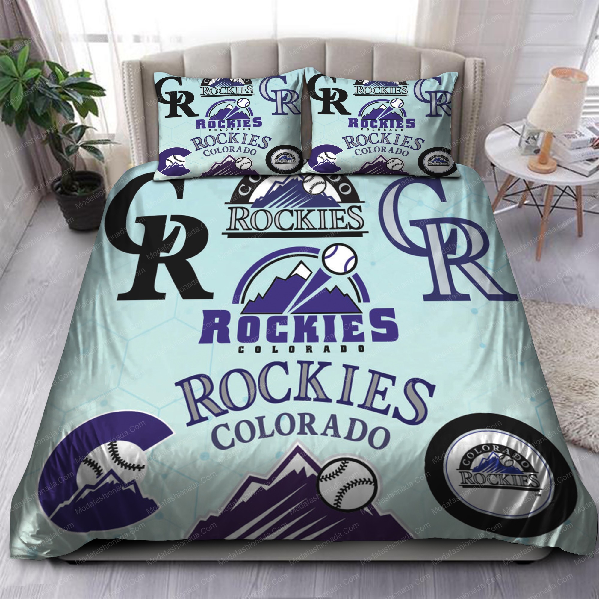 Colorado Rockies Mlb 93 Logo Type 1388 Bedding Sets Sporty Bedroom Home Decor