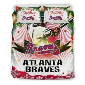 Atlanta Braves Baseball Sport 3 Logo Type 1497 Bedding Sets Sporty Bedroom Home Decor