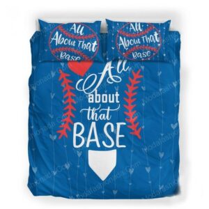 Love Baseball All About That Base Sport 21 Logo Type 1594 Bedding Sets Sporty Bedroom Home Decor