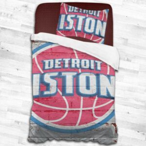 Detroit Pistons Logo Type 1621 Bedding Sets Sporty Bedroom Home Decor