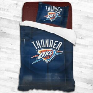 Oklahoma City Thunder Logo Type 1663 Bedding Sets Sporty Bedroom Home Decor