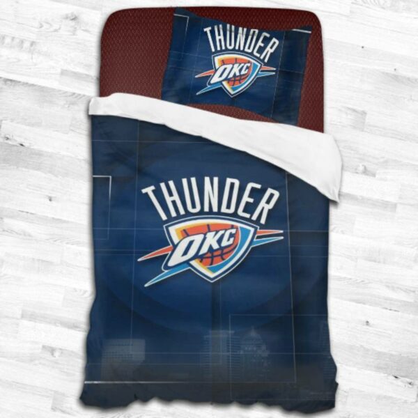 Oklahoma City Thunder Logo Type 1663 Bedding Sets Sporty Bedroom Home Decor