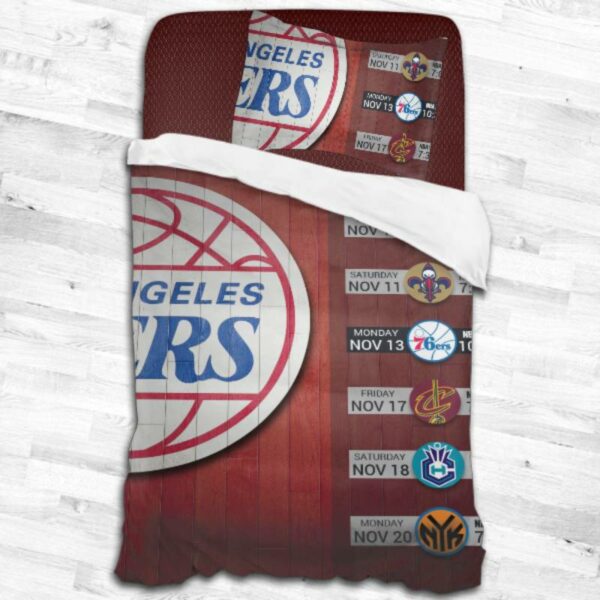 La Clippers Logo Type 1686 Bedding Sets Sporty Bedroom Home Decor