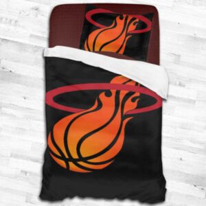 Nba Miami Heat Logo Type 1818 Bedding Sets Sporty Bedroom Home Decor