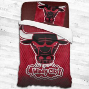 Nba Chicago Bulls Logo Type 1825 Bedding Sets Sporty Bedroom Home Decor