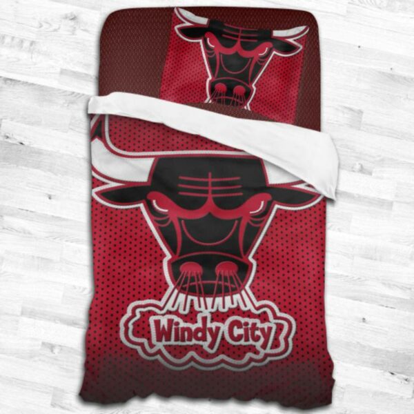 Nba Chicago Bulls Logo Type 1825 Bedding Sets Sporty Bedroom Home Decor