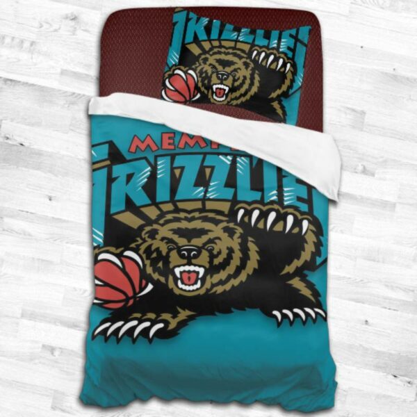 Memphis Grizzlies Logo Type 1868 Bedding Sets Sporty Bedroom Home Decor