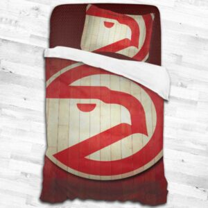 Nba Atlanta Hawks Logo Type 1872 Bedding Sets Sporty Bedroom Home Decor