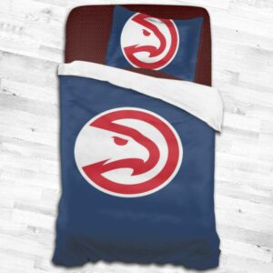 Nba Atlanta Hawks Logo Type 1876 Bedding Sets Sporty Bedroom Home Decor