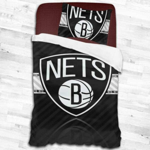 Nba Brooklyn Nets Logo Type 1877 Bedding Sets Sporty Bedroom Home Decor