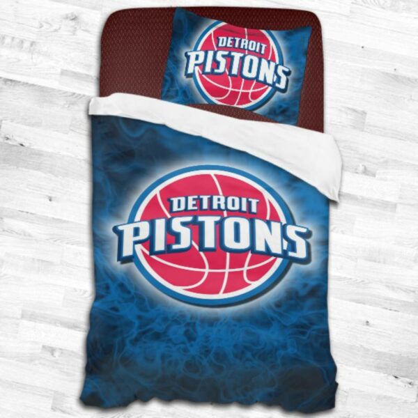 Nba Detroit Pistons Logo Type 1880 Bedding Sets Sporty Bedroom Home Decor