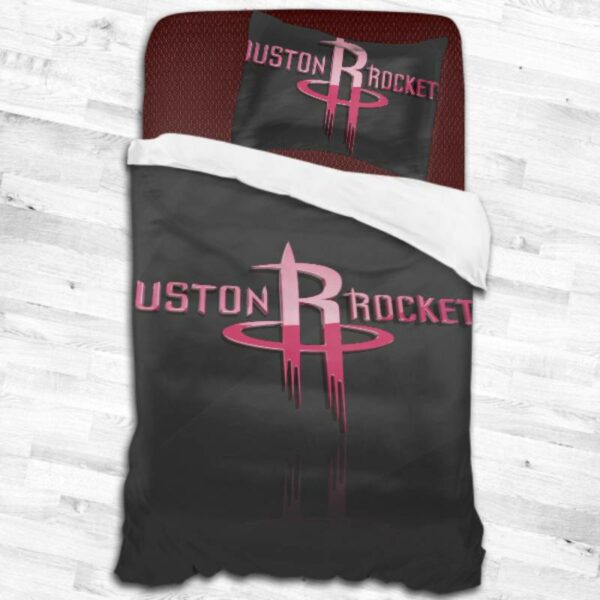 Nba Houston Rockets Logo Type 1881 Bedding Sets Sporty Bedroom Home Decor