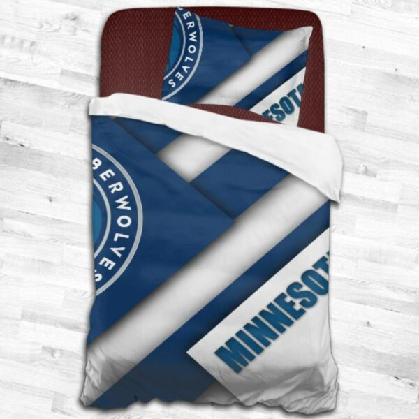 Nba Minnesota Timberwolves Logo Type 1896 Bedding Sets Sporty Bedroom Home Decor