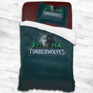 Nba Minnesota Timberwolves Logo Type 1899 Bedding Sets Sporty Bedroom Home Decor