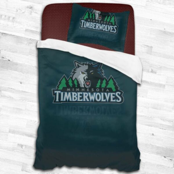 Nba Minnesota Timberwolves Logo Type 1899 Bedding Sets Sporty Bedroom Home Decor