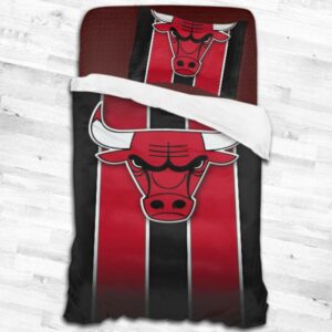Nba Chicago Bulls Logo Type 2019 Bedding Sets Sporty Bedroom Home Decor