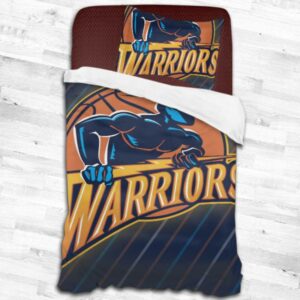 Nba Golden State Warriors Logo Type 2026 Bedding Sets Sporty Bedroom Home Decor