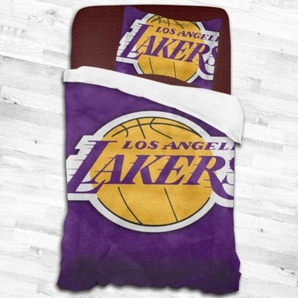 Nba Los Angeles Lakers Logo Type 2102 Bedding Sets Sporty Bedroom Home Decor