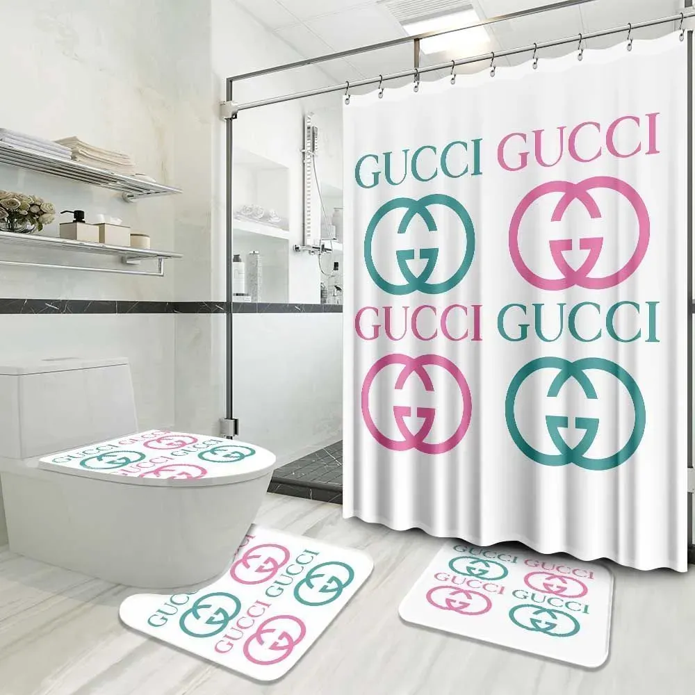 Gucci Bathroom Set Luxury Fashion Brand Bath Mat Home Decor Hypebeast