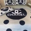 Chanel Dot Logo Brand Bedding Set Bedroom Luxury Home Decor Bedspread