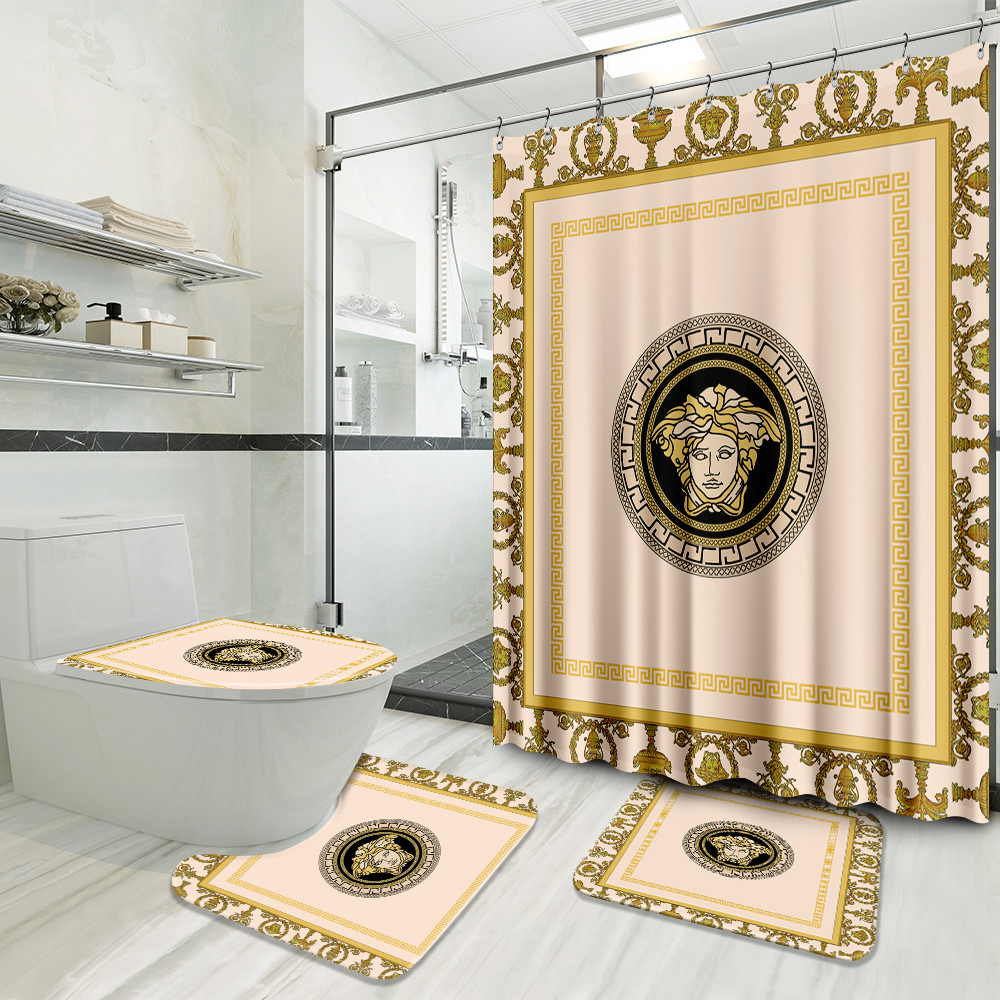 Versace New Preium Bathroom Set Bath Mat Hypebeast Luxury Fashion Brand Home Decor