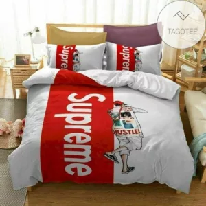 Supreme Hustler Logo Brand Bedding Set Home Decor Bedspread Luxury Bedroom