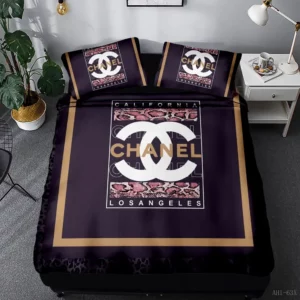 Chanel C Logo Brand Bedding Set Home Decor Bedspread Bedroom Luxury