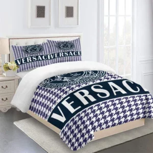 Versace Logo Brand Bedding Set Home Decor Bedroom Bedspread Luxury