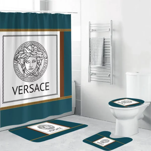 Versace Bathroom Set Home Decor Luxury Fashion Brand Hypebeast Bath Mat