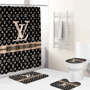 Louis Vuitton Lv Monogram Bathroom Set Hypebeast Luxury Fashion Brand Bath Mat Home Decor